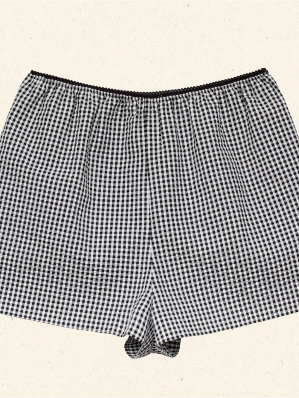 Doen Larena  Gingham Short, XL, NWT